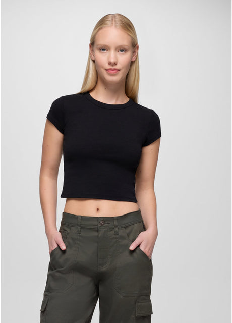 Prana Lotus Short Sleeve Tee - Black Black