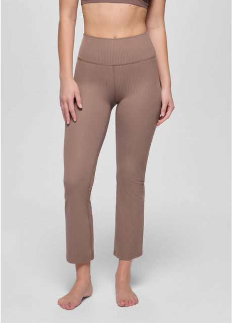 Prana Luxara Rib Flare Crop - Carob Carob