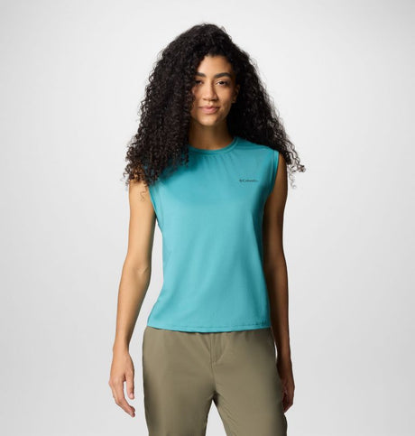 Columbia Womens Wild Springs Muscle Tank - Teal Teal