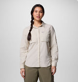 Columbia Womens Skien Valley Long Sleeve Shirt - Dark Stone Dark Stone