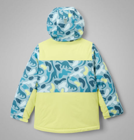 Columbia Boys Lightning Lift Iv Printed Jacket Crshdblu dnoflg/neon