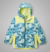 Columbia Boys Lightning Lift Iv Printed Jacket Crshdblu dnoflg/neon