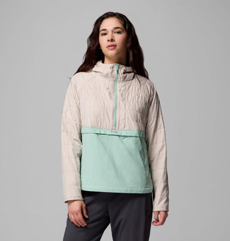 Columbia Womens Pfg Uncahrted Ii Insulated Anorak Dk stone/misty jade