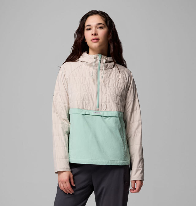 Columbia Womens Pfg Uncahrted Ii Insulated Anorak Dk stone/misty jade