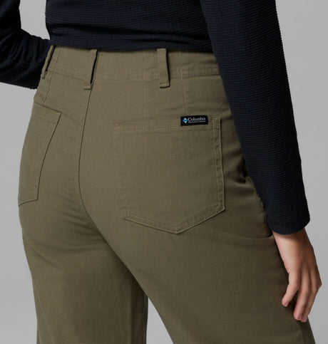 Columbia Womens Roc Wide Leg Pant Stone green