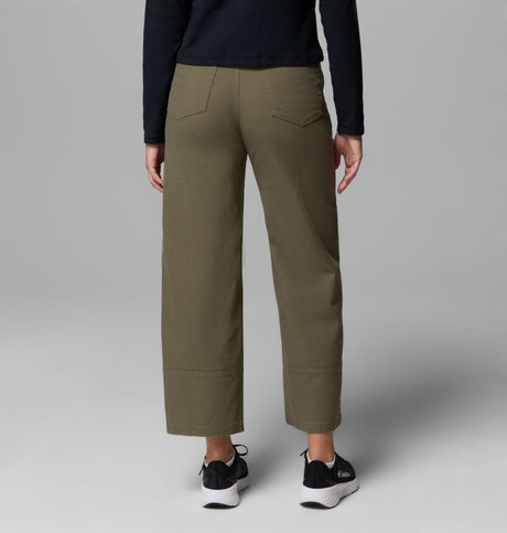Columbia Womens Roc Wide Leg Pant Stone green