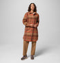 Columbia Womens Wildest Venture Long Fleece Coat Tobacco vagabon
