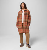 Columbia Womens Wildest Venture Long Fleece Coat Tobacco vagabon