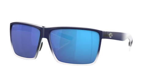 Costa Del Mar Rincon Sunglasses, Matte Blue Fade, Blue Mirror Matte deep blue fade