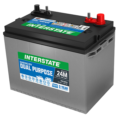 Interstate Batteries 12v Marine/rv Dual Purpose Agm Battery