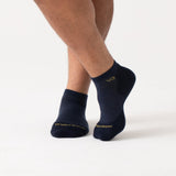 Wide Open Solid Cushioned No Show Denim