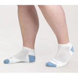 Wide Open Solid Cushioned No Show White