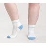 Wide Open Single Stripe Cushioned 1/4 White