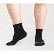 Wide Open Solid Cushioned 1/4 Black