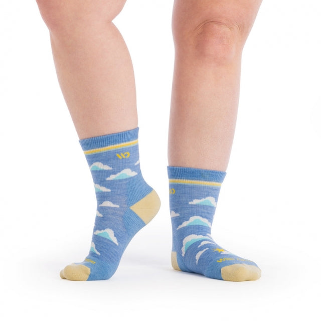 Wide Open Cloud Hopper Cushioned Micro Crew Sky