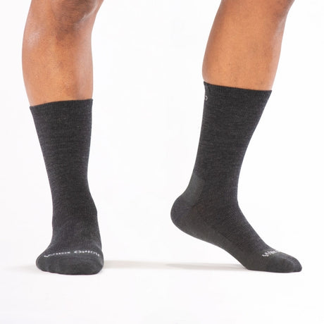 Wide Open Solid Lightweight Crew Charcoal