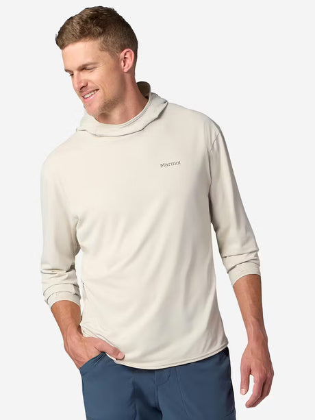 Marmot Mens Airexchange Upf 50 Hoody Birch bark