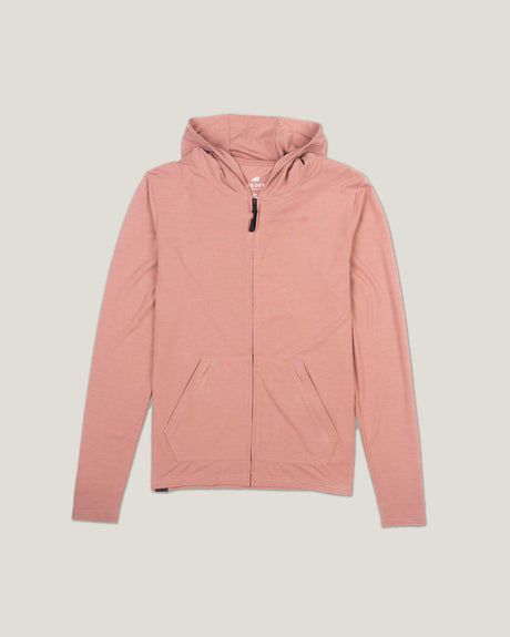Belong Designs Womens Core Traverse Tek Hoodie Dark salmon