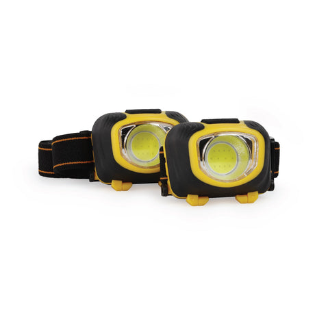 Luxpro Led Headlamp 2 Pack, Yellow, Black/350 Lumens Ylw/blk