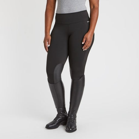 Kerrits Equestrian Apparel Fleece Lite II Knee Patch Tight Black Solid