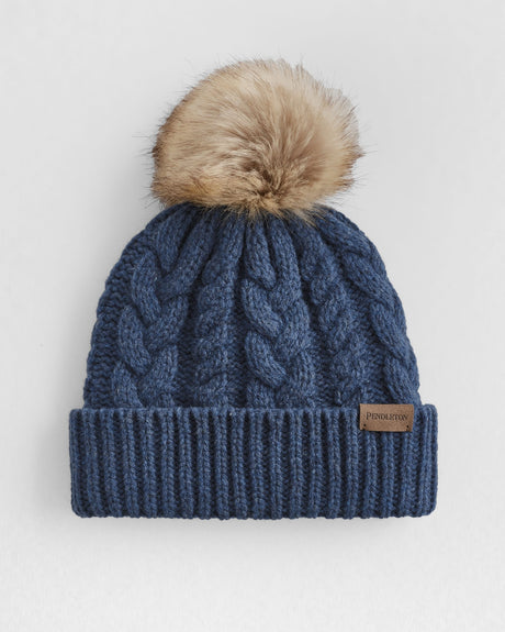 Pendleton Cable Beanie Indigo