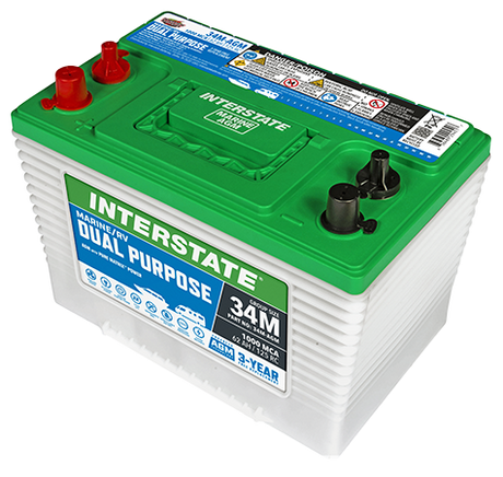 Interstate Batteries 12v 62ah Marine/rv Dual Purpose Agm Battery