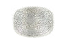 Nocona Rectangular Floral Scroll Belt Buckle- Silver & Gold Silver
