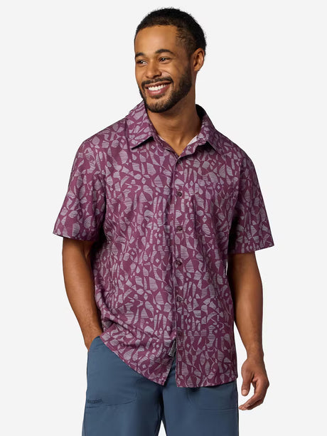 Marmot Mens Airexchange Short Sleeve Sgr plm fiesta strp