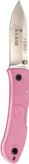 KA-BAR Dozier Folding Hunter Knife - Pink Pink