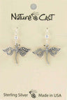 Nature Cast Metalworks Sterling Silver Dragonfly Dangle Earring Sterling silver