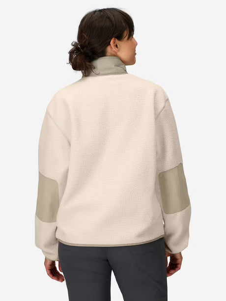 Marmot Womens Wanderer High Pile Fleece Pullover Birch bark