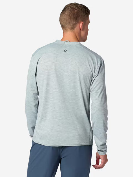 Marmot Mens Airexchange Upf 50 Long Sleeve Crew Boulder crck frqncy