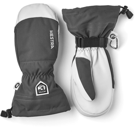 Hestra Gloves Army Leather Heli Ski Mitt Grey
