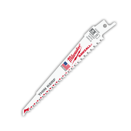 Milwaukee 6 In. 5 Tpi Wood Cutting Sawzall Blades Bulk 100