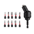 Milwaukee Shockwave 30 Degree Knuckle Pivoting Bit Holder -11pc