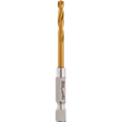 Milwaukee 5/32 In. Shockwave Red Helix Titanium Drill Bit