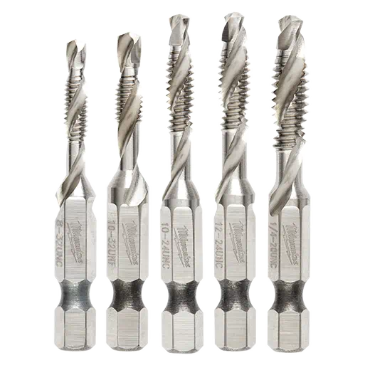 Milwaukee 5 Pc Shockwave Impact Drill And Tap Bit Set