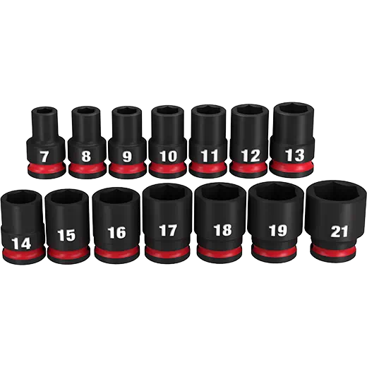 Milwaukee 14pc Shockwave Impact Duty  3/8 In. Drive Metric Standard 6 Point Socket Set