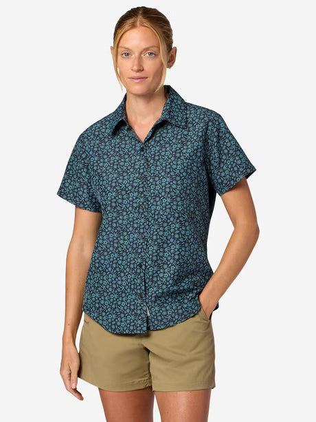 Marmot Womens Airexchange Upf 40 Novelty Short Sleeve Shirt Blacknd gardener art