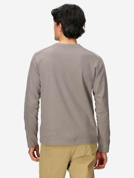 Marmot Mens Redwood Henley Long Sleeve Claystone heather
