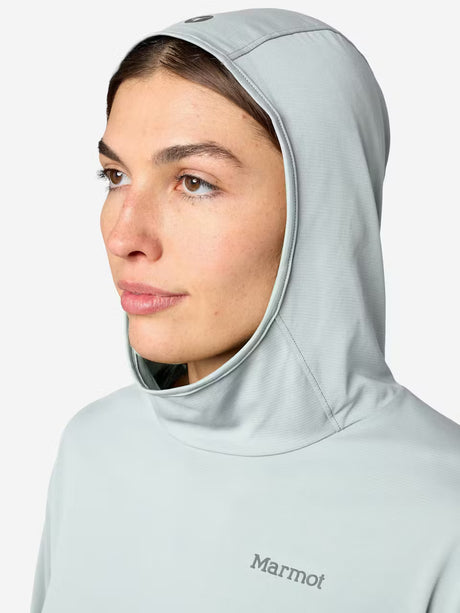 Marmot Womens Airexchange Upf 50 Hoody Boulder crack