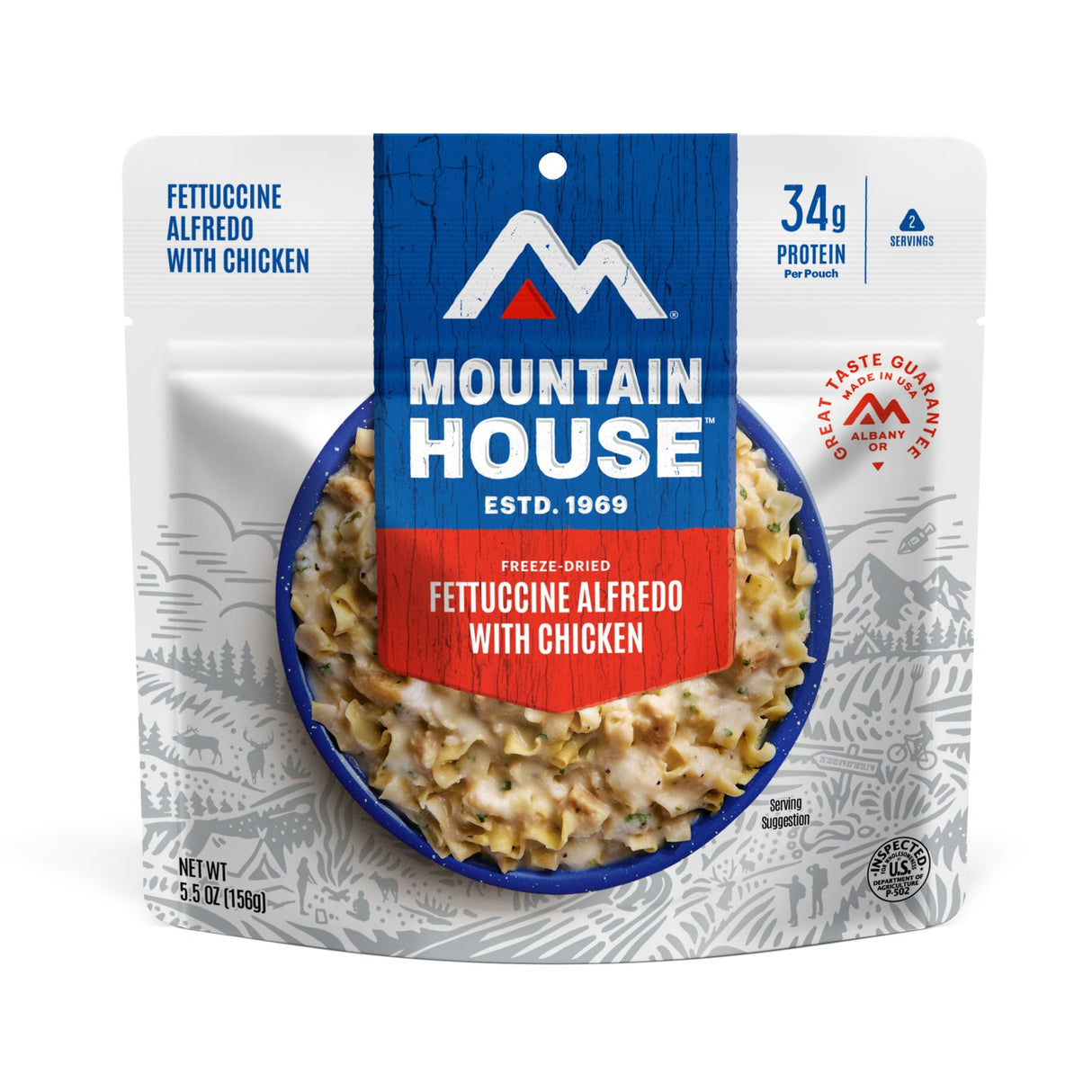 Mountain House Fettuccine Alfredo With Chicken Entree Alfredo/chicken