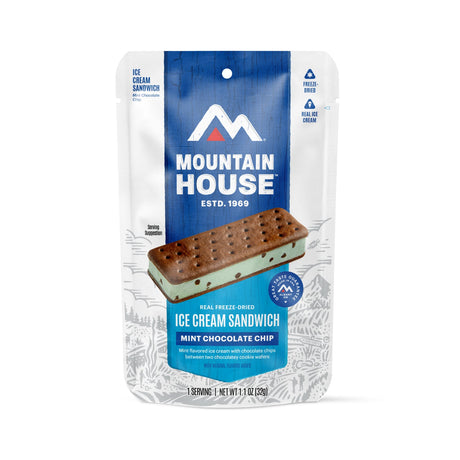 Mountain House Mint Choco Chip Ice Cream Sand Dessert Mint chocolate chip