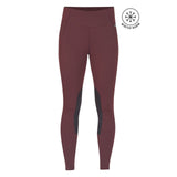 Kerrits Equestrian Apparel Fleece Lite II Knee Patch Tight Mahogany Herringbone