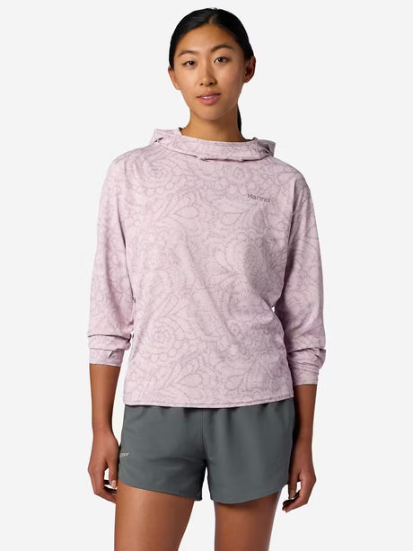 Marmot Womens Airexchange Upf 50 Hoody Dust twirl
