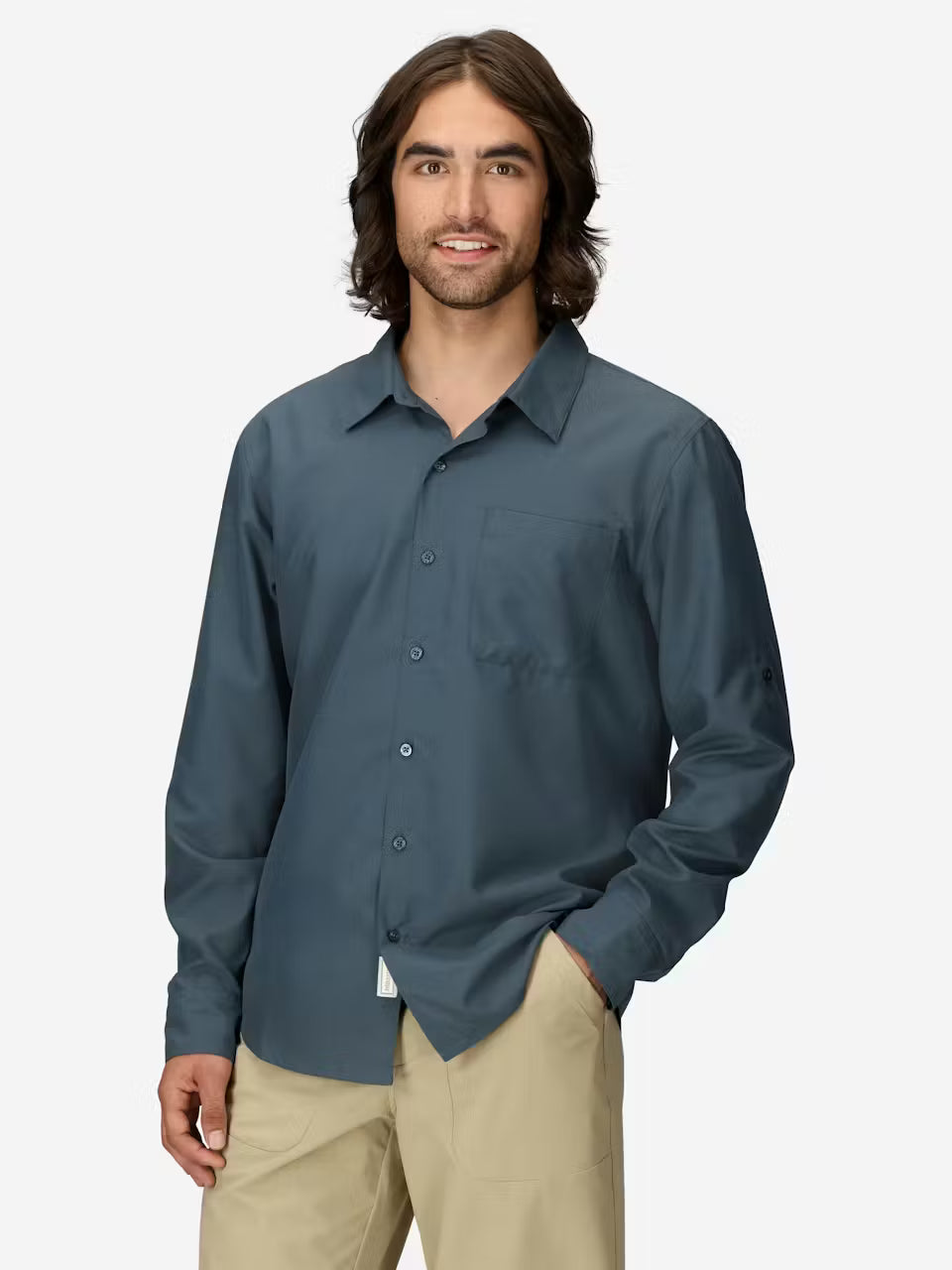 Marmot Mens Airexchange Upf 40 Long Sleeve Thunderhead