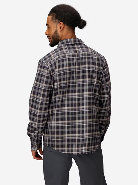 Marmot Mens Stonepeak Lightweight Performance Flannel Long Sleeve Black
