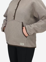 Marmot Womens Peak Cozy 1/2 Snap Pullover Claystone heather