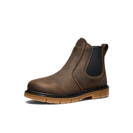 Keen Utility Mens San Jose 90 Chelsea Heel Boot (aluminum Toe) Cascade brown