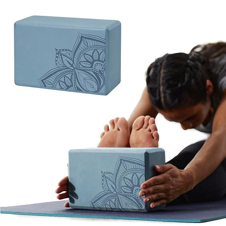Gaiam Gm Printed Yoga Block Blue shadow pt